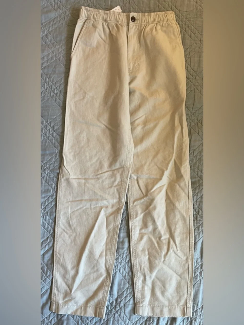 J. CREW Pier pant in cotton-linen blend canvas in Paper Birch Size XS $118 CJ363